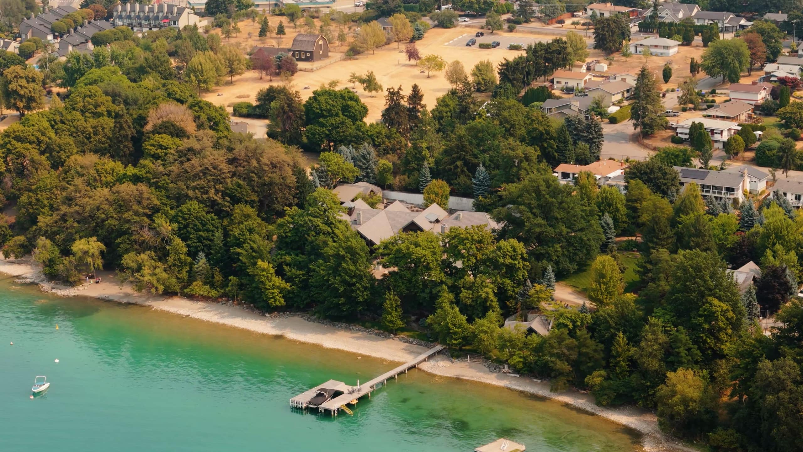 12407 Coldstream Creek Road, Coldstream: aerial lakefront
