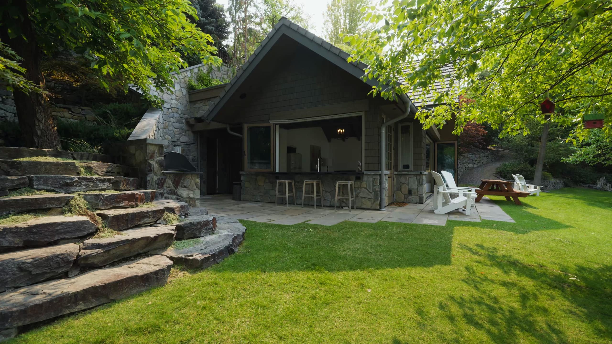 12407 Coldstream Creek Road, Coldstream: back lawn and patio