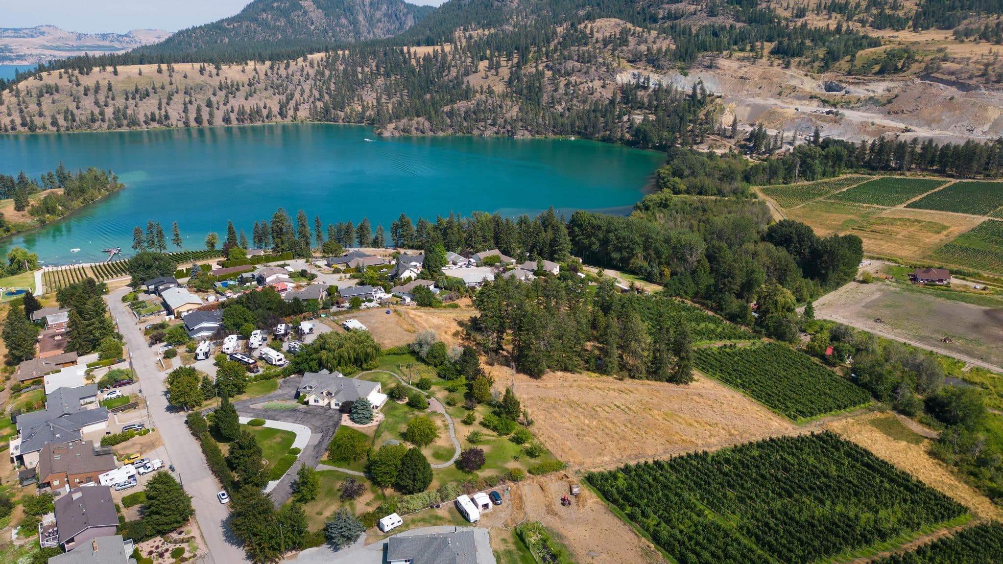 15829 Greenhow Road, Lake Country: aerial view